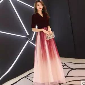 한복 드레스 연회 전주 우아한 공연 파란색 여름 의상