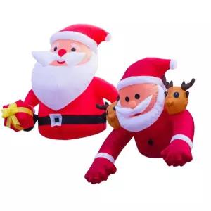 크리스마스 대형 카페 산타 2m 흰색 장식품 산타클로스 파티 가방 풍선