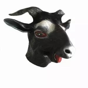 할로윈데이 코스튬 얼굴탈 핼러윈 양두탈 백염소 코스프레 동물 머리 세트