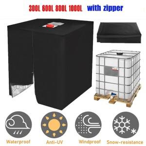 블랙 IBC 토트 커버 1000L 800L 물탱크 팔레트 정원 가구 자외선 차단 방진 보호