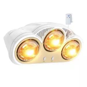 욕실 난방 히터 3등 실버 샤워실 온열 램프 열전구 목욕 벽걸이 보온등 버블