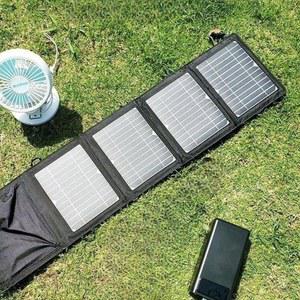 휴대용 태양광충전기 접이식 발전기 전압 12V 4개/20W 100W 15w30w 충전