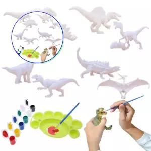 쌍문상회 활동적인 토이코 공룡 색칠놀이 1세트 4가지 피규어