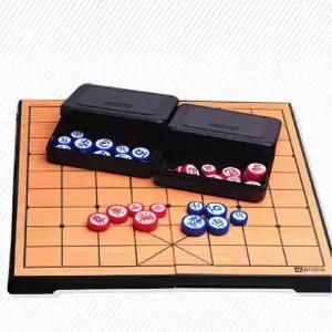 명인 휴대용 접이식 장기판 장기알 자석 장기 세트 어린이 두뇌발달 교육