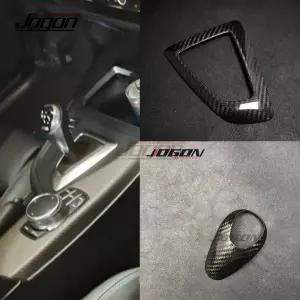 BMW 호환 실내랩핑 카본 몰딩 용품 LHD 자동차 실내 중앙 지하실 기어 시프트 노브 패널 커버 트림 M2 F87