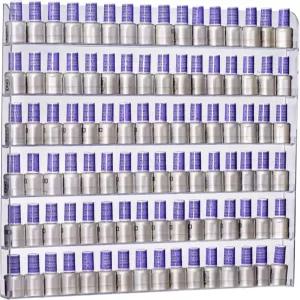 AMT 아크릴 매니큐어 랙 벽 투명 디스플레이 에센셜 오일 정리함. 최대 96병을 보관할 수 있습니다. 청소용