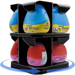 미오/쿨에이드 액체 물 강화제용 플라이복 정리기 - 8개의 2단 방적 홀더(3.24온스 및 1.62온스 장착)