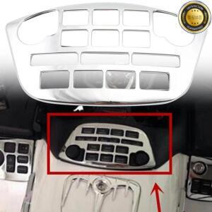 혼다 골드윙 GL1800 GL 2001-2011 오토바이 라디오 액센트 패널 장식 크롬 페어링 컨트롤