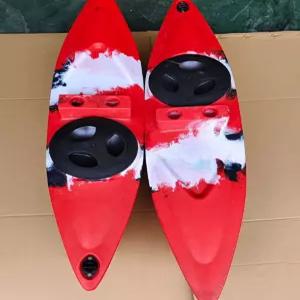 레저 보조배 플라스틱 기본 사이드카 옐로우 보트 패들링 사이즈 피싱 낚시 워터파크 부표