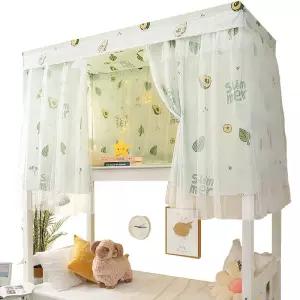 침대 커튼 싱글 접이식 학생 폴딩 야외 침대커튼 데코 천막 공주 더블 모기장 레이스