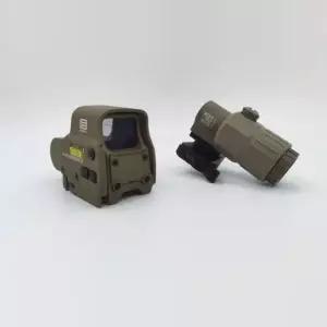 홀로그램 도트사이트 레드닷 스코프 광학 풀 메탈 에어소프트 플라스틱 블랙 점