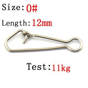50pcs 0/3/4/5/6 # 스테인레스 스틸 낚시 후크 스냅 라인 커넥터 바다 오션 회전 롤링 도구
