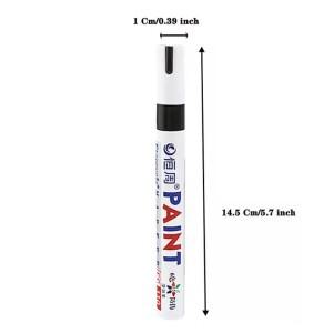 12 색상 방수  페인트 마커 펜 영구 흰색 타이어 트레드 고무 직물 금속