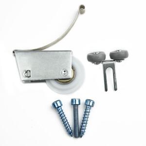 바퀴 롤러 상단 옷장 문짝 다리미 세트, 슬라이딩 도르래 하드웨어, 홈 개선