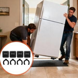 가구용 캐스터 휠 4개 롤러 360도 회전 가능 쓰레기통용 브레이크가 있는 미니 가전 슬라이더