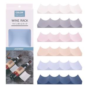 카운터 및 캐비닛 병 보관을 위한 쌓을 수 있는 플라스틱 와인 랙; Dropship Wall Stand 샴페인 바