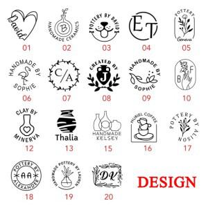 도자기 디자인용 맞춤 점토 스탬프, 비누 도예가를 위한 선물, 폴리머