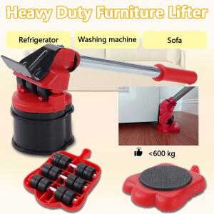 6KG 가구 이동 운반 롤러 세트 중량물 리프팅 캐스터 도구 리프터 슬라이더
