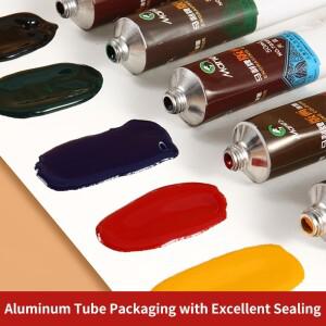 Marie's 6 가지 색상 인쇄 잉크, 오일 기반 페인트, 종이 접착제 보드 목재, 성인용 벽, 린넨 블록, 50ml/