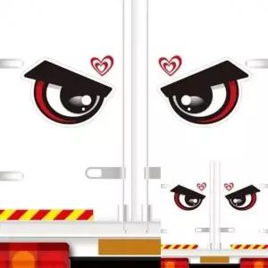 앵그리왕눈6 고휘도반사 대형 차량스티커 280x209mm 화물 졸음방지