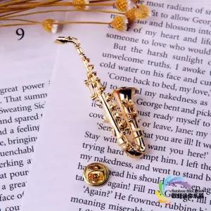 미니 오케스트라 뱃지 색소폰 플루트 트럼펫 브로치 음악 색소형