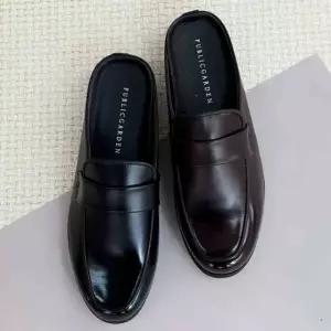 사무실슬리퍼 블로퍼 키높이 가죽블로퍼 구두 슬리퍼 남성