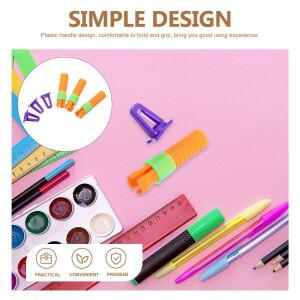 20개입 오일 펜 연장기 크레용 홀더 그립 플라스틱 캡, 오래 지속되는 미술 용품, 효율적인 공간 절약