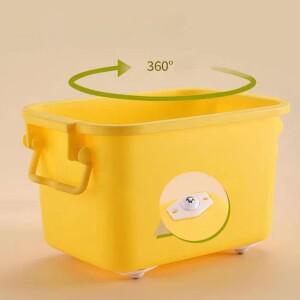 [THG] 4개입 자가 접착 캐스터 휠 360도 회전 스티키 풀리 이동 롤러 키트 가구 박스용