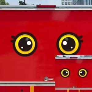 왕눈이16 고휘도반사 대형 차량스티커 290x266mm 배달차 승합차