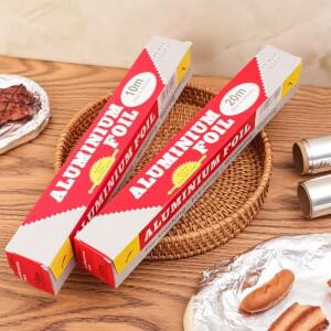 알루미늄 호일 롤 일회용 틴 종이 논스틱 오일 식품 등급 오븐 기름종이 BBQ 베이킹