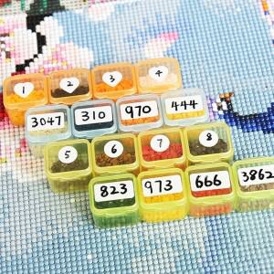 다이아몬드 페인팅 라벨 화이트 아트 스티커 액세서리, 5D DIY 빈 용품, 3000 개