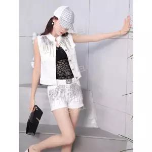 난타복 댄스복 고고장구의상 공연복 라인댄스 데님 반바지