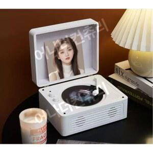 레트로 CD플레이어 CDP 벽걸이형 음악 학습용 레트로씨디플레이어 카세트 씨디 화이트