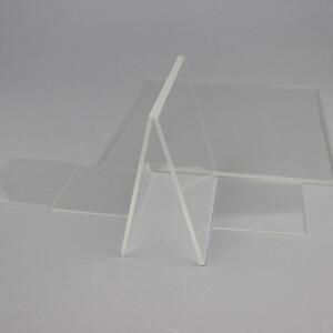 양면 광택 투명 용융 실리카 유리 플레이트, 석영 사각 30mm x 1mm, 1 개