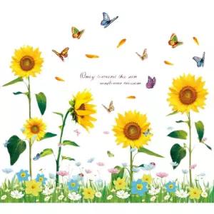 아우얼스룸 11번가 해바라기 포인트 스티커 벽지 시트지 인테리어 창문 데