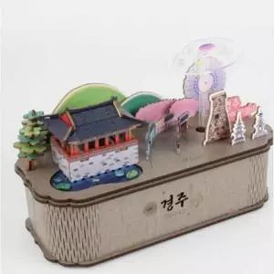 DIY 오르골 만들기 (경주) 모형조립 미니어쳐만들기