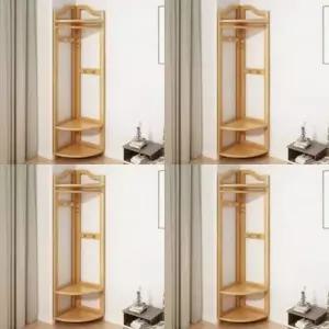 옷걸이 코너 선반 우드 옷행거 틈새행거