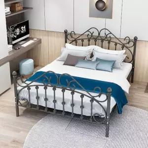 침대 퀸 철제 엔틱 슈퍼싱글 킹 프레임 유럽풍