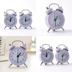 미니 탁상시계 2p세트 퍼플 자명종 책상시계