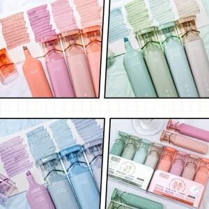 글리터 하이라이터, 유연한 선 굵기 및 얼룩 방지 수성 잉크로 반짝이는 메모 작성, 플래너, 저널링 가능