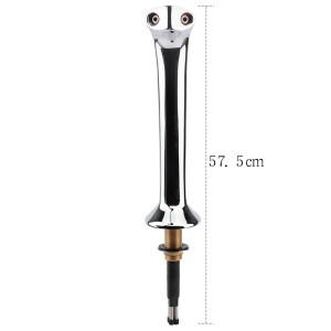 뱀맥주 타워 더블 탭 크롬 플레이트 황동 냉각 튜브 포함, 바 가정용 머신용 조절 가능한