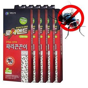 [2개구성] 크린스타 5매팩 로치엔드 초파리 해충 플라이 강력 파리끈끈이 파리지옥 5개 파리캐쳐 LW14CF40