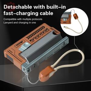 21700 파워 뱅크 케이스 미니 UPS DIY 배터리 박스 22.5W 고속 충전 납땜 불필요 휴대용 모바일 쉘