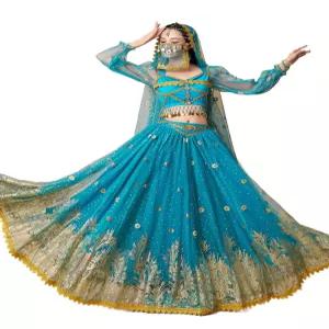 자스민공주 옷 알라딘 코스프레 공작 의상 아부다비 복장