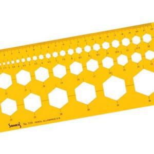 [2개구성] 산키스 다각형 육각정규 NO.109 템플레이트 템플릿 학용품 사무용품 문구 사무 EWAD3B91