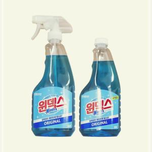 [2개구성] 윈덱스 유리세척제 본품 앤 리필 청소 기름때 렌지 GJWE374CB