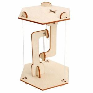 안티 그래비티 텐세그리티 테이블 텐션 나무 빌딩 블록 키트 u2013 창의 구조 과학 실험 물리 모델, 플로팅 테이블탑 책상 장식 DIY 교육 세트, 가정용 교실 디스플레이 선물