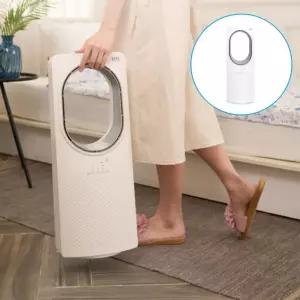 저소음타워형아기선풍기 이동식무엽타워선풍기 거실 침실 안전 바람 공기 순환 쾌적