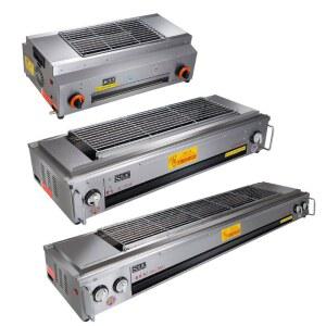 업소용닭꼬치 기계 무연 구이기 회전식 22cm 바베큐 꼬치 이자카야 스텐 진열 훈제 가스