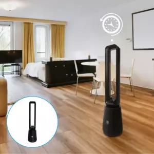 타워선풍기블랙 공기청정타워선풍기 거실 침실 공기 정화 저소음 바람 쾌적 여름